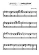 Téléchargez l'arrangement pour piano de la partition de Ciranda, Cirandinha en PDF